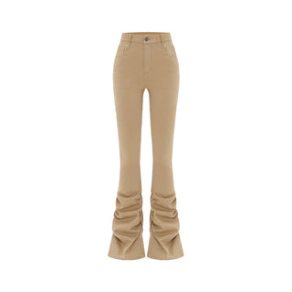 [NAWS] Washed slim-fit flared jeans