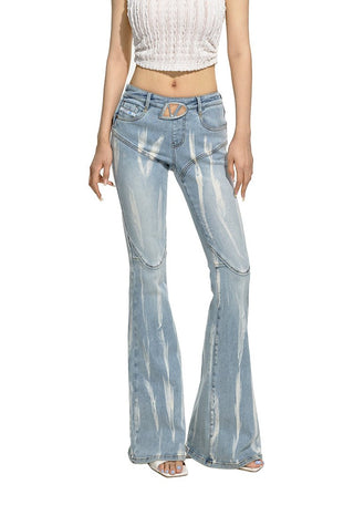 [NAWS] Gradient Flower Slim Fit Jeans