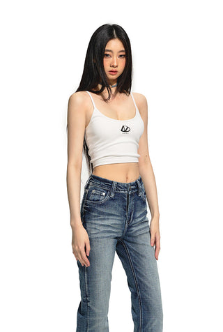 [NAWS] Slim ribbed camisole vest
