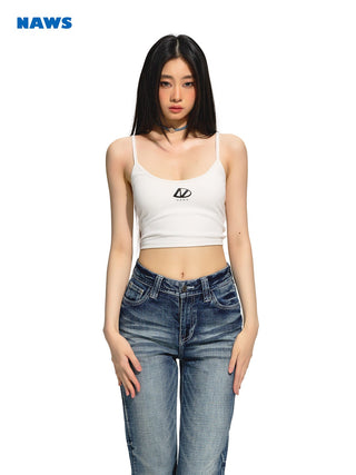 [NAWS] Slim ribbed camisole vest