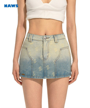 [NAWS] Starry Denim Skirt