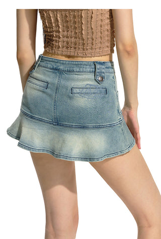 [NAWS] Blue Denim Mermaid Skirt
