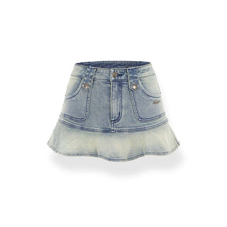 [NAWS] Blue Denim Mermaid Skirt