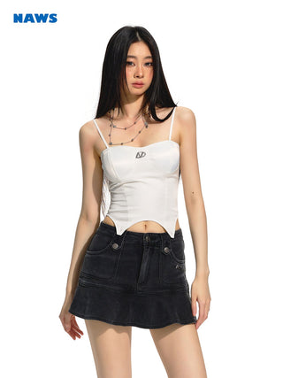 [NAWS] Blue Denim Mermaid Skirt