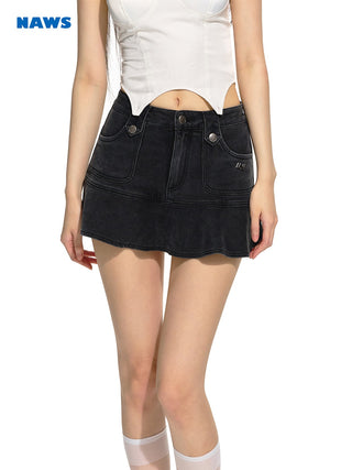 [NAWS] Blue Denim Mermaid Skirt