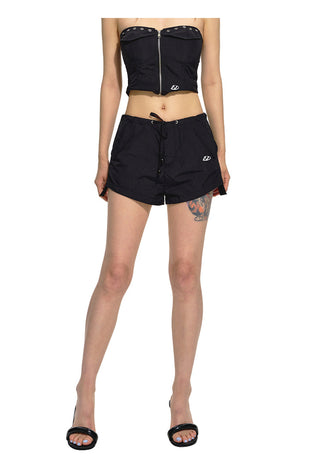 [NAWS] Black Parachute Shorts