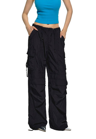 [NAWS] Black Parachute Pants