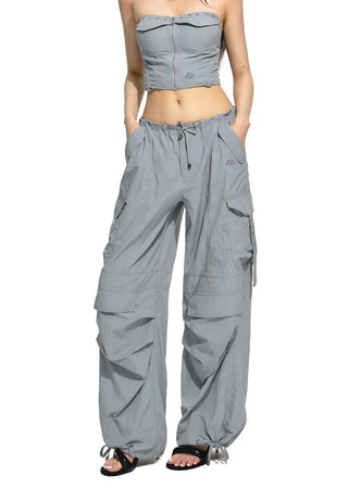 [NAWS] Black Parachute Pants