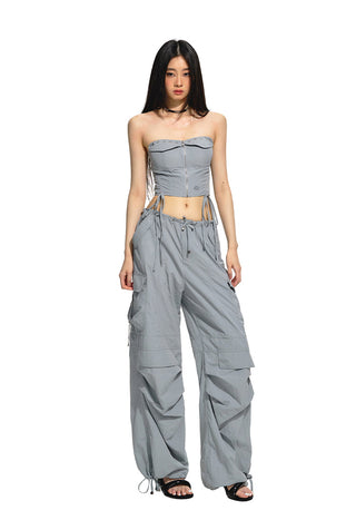 [NAWS] Grey Parachute Pants