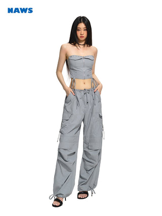 [NAWS] Grey Parachute Pants