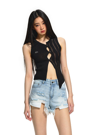 [NAWS] Asymmetric Cardigan Vest