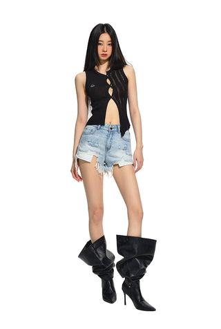[NAWS] Asymmetric Cardigan Vest