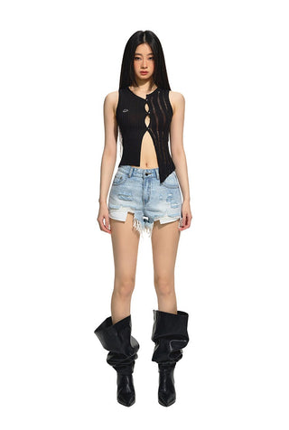 [NAWS] Asymmetric Cardigan Vest