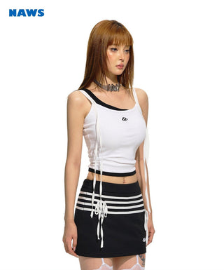 [NAWS] Black and White Zebra Crossing Vest
