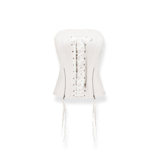 [NAWS] Corset Zipper Ribbon Elastic Top