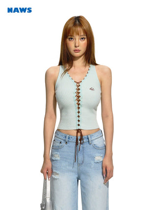 [NAWS] Adjustable Tie Slim Fit Vest