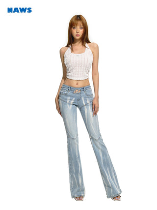 [NAWS] Knit V-Neck Cropped Vest Oath