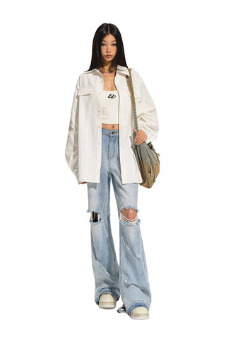 [NAWS] Oversized Origami classic shirt