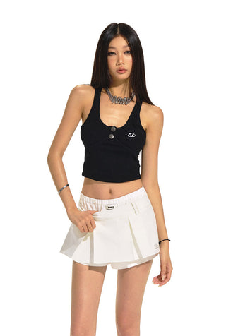 [NAWS] U-neck slim vest