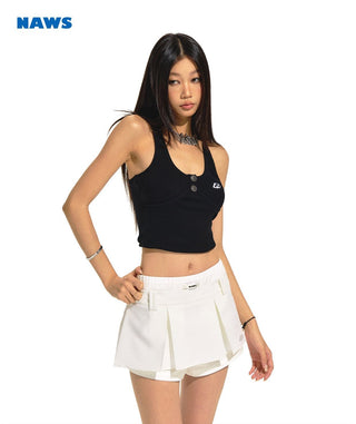 [NAWS] U-neck slim vest