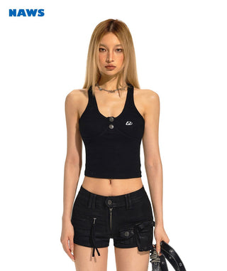 [NAWS] U-neck slim vest