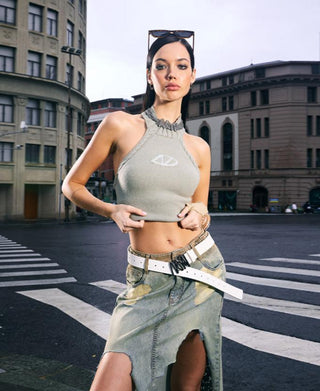 [NAWS] Slim Fit Halter Neck Vest