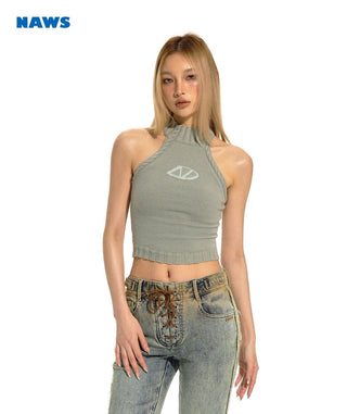 [NAWS] Slim Fit Halter Neck Vest