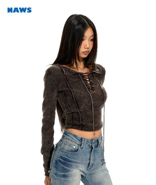 [NAWS] Slim Wave Knit Sweater
