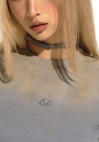[NAWS] Mud-dyed Denim Choker