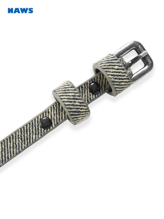 [NAWS] Mud-dyed Denim Choker