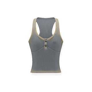 [NAWS] Mud-dyed Henry Ribbed Tank Top