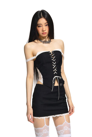 [NAWS] Low-waist Lace Skirt