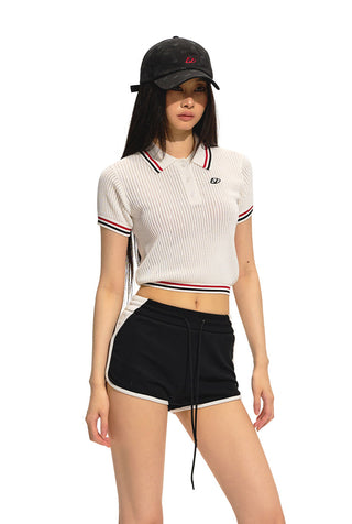 [NAWS] Slim fit polo T-shirt