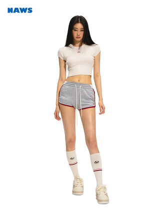[NAWS] Embroidered Patches Sports Shorts