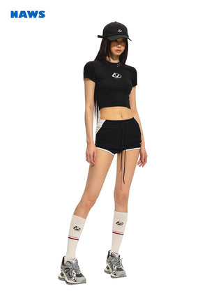 [NAWS] Embroidered Patches Sports Shorts