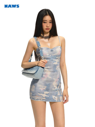 [NAWS] Printed Slim Bodycon dress