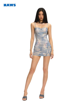 [NAWS] Printed Slim Bodycon dress