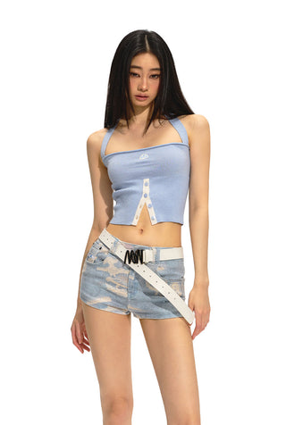 [NAWS] Halter Slim Knitted Vest