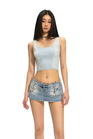 [NAWS] Low waist mini skirt