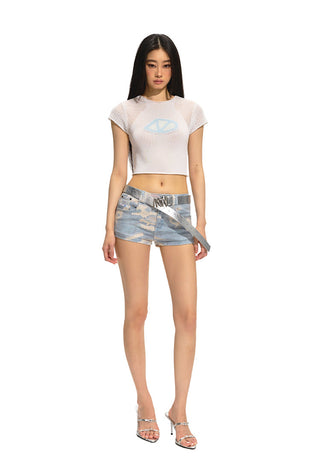 [NAWS] Slim Micro-transparent T-shirt