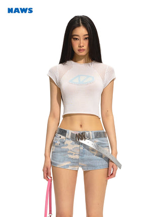 [NAWS] Slim Micro-transparent T-shirt