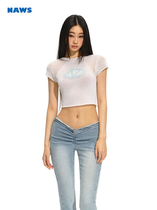 [NAWS] Slim Micro-transparent T-shirt
