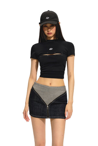 [NAWS] Adjustable Button Pleated Tee