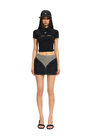 [NAWS] Adjustable Button Pleated Tee
