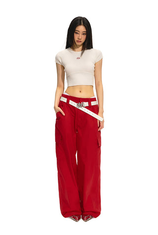 [NAWS] Low waist loose baggy pants