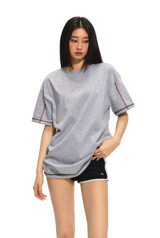 [NAWS] Contrast Line oversized T-shirt