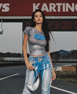 [NAWS] Slim waist knitted Top