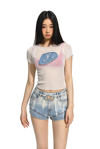 [NAWS] Slim waist knitted Top