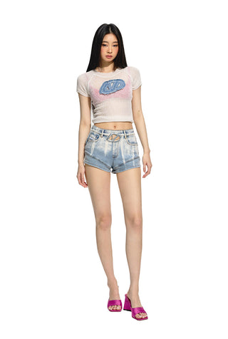 [NAWS] Slim waist knitted Top