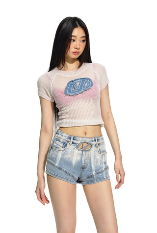 [NAWS] Slim waist knitted Top
